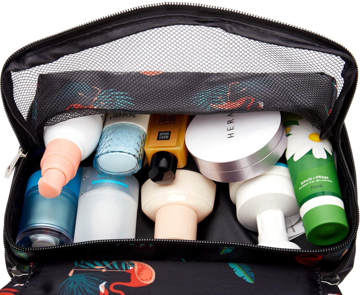 Giftock Cosmetic Hanging Toiletry Bag for Men Women Travel Organizer Accessory Waterproof Nylon Makeup Shaving Kit Pouch Bag for Men Women