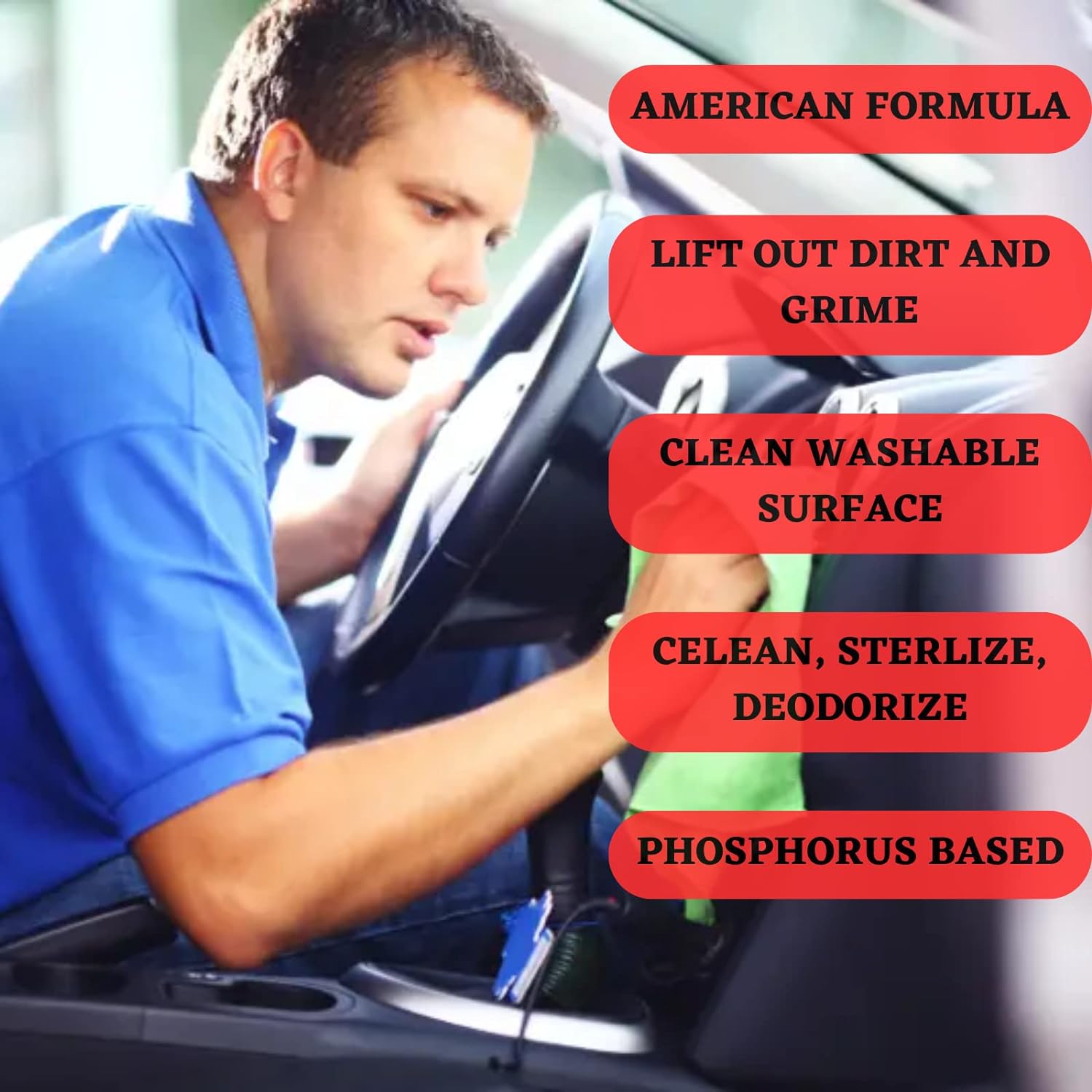Giftock Multipurpose Foam Cleaner Spray Foam | American Formula Spray For Car Sofa Leather Carpet Cleaning | Dashboard, Steering, Doors & Seat Cover Cleaning - 500 ML (Pack of 1)