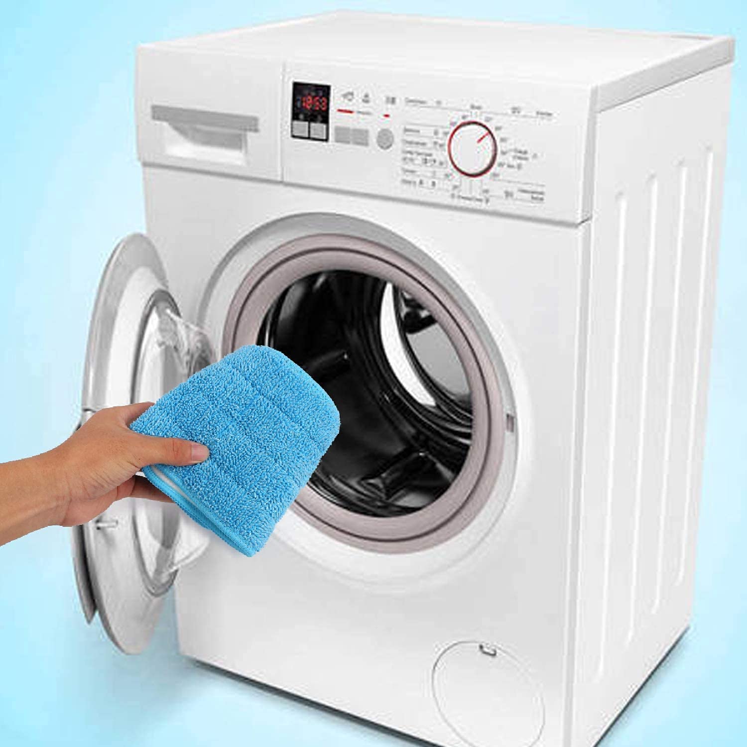 Giftock Replacement Microfiber Spray Mop Pads Refill Cloth Heads Pads Microfiber Mop Cleaning Pads for Spray Mops Floor Cleaning House Tool (3 Pcs)