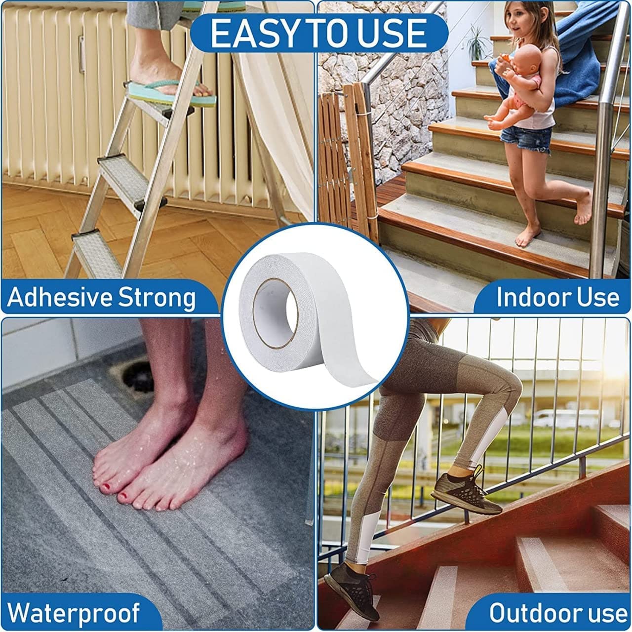 Giftock Double Sided Carpet Tape Heavy Duty, super Strong Sticky Tape for Carpet, Non Slip Waterproof Removable Mesh Grid Suitable for Hardwood Floors, mats(CARPET ADHESIVE YELLOW TAPE)