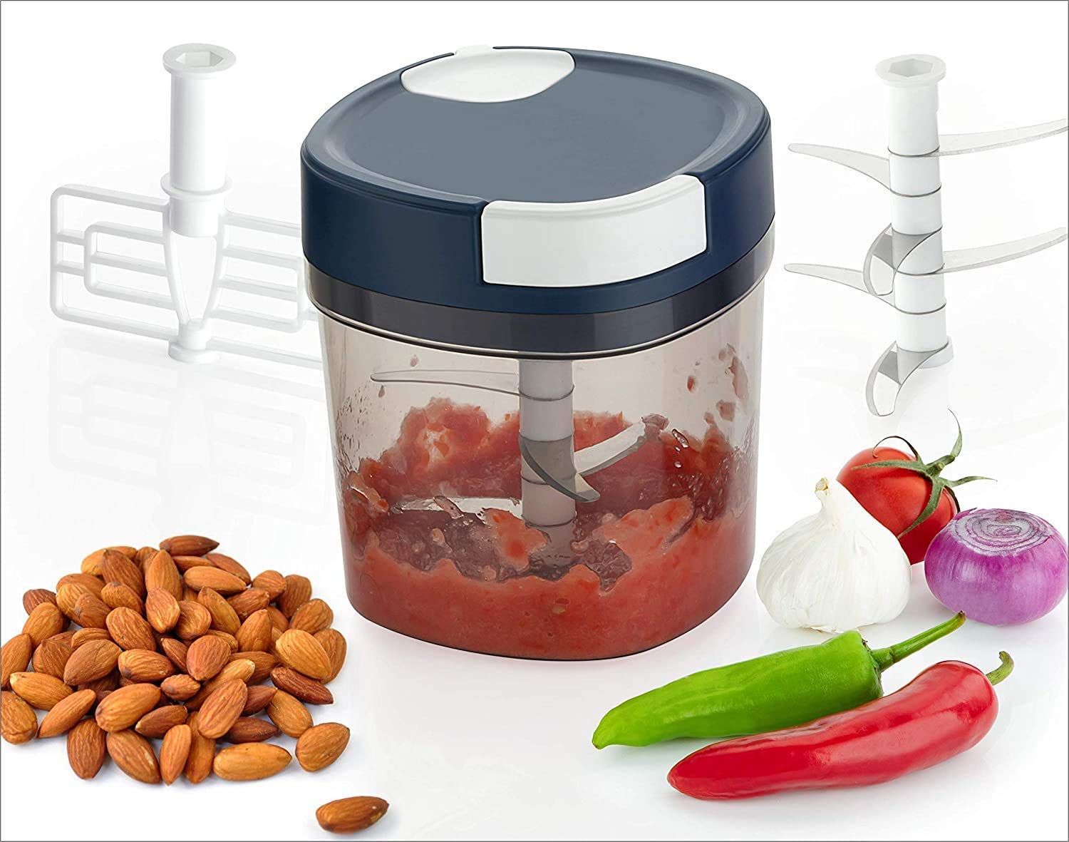 Giftock Mini Handy and Compact Chopper for effortlessly Chopping MAHANT Trade for Your Kitchen (500 ML Quick Chopper)