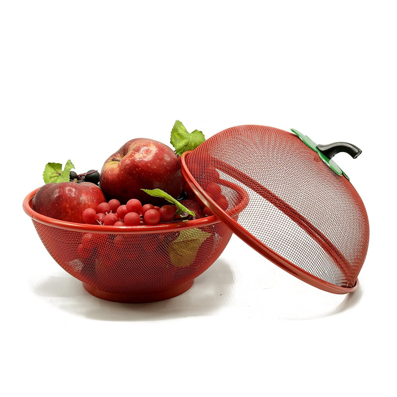 Giftock Enterprise Apple Shape Net Fruits & Vegetables Basket for Kitchen, Fruit Basket with Net Cover, Fruit and Vegetable Stand Basket, Fruit Net Cover (Multi Colour)