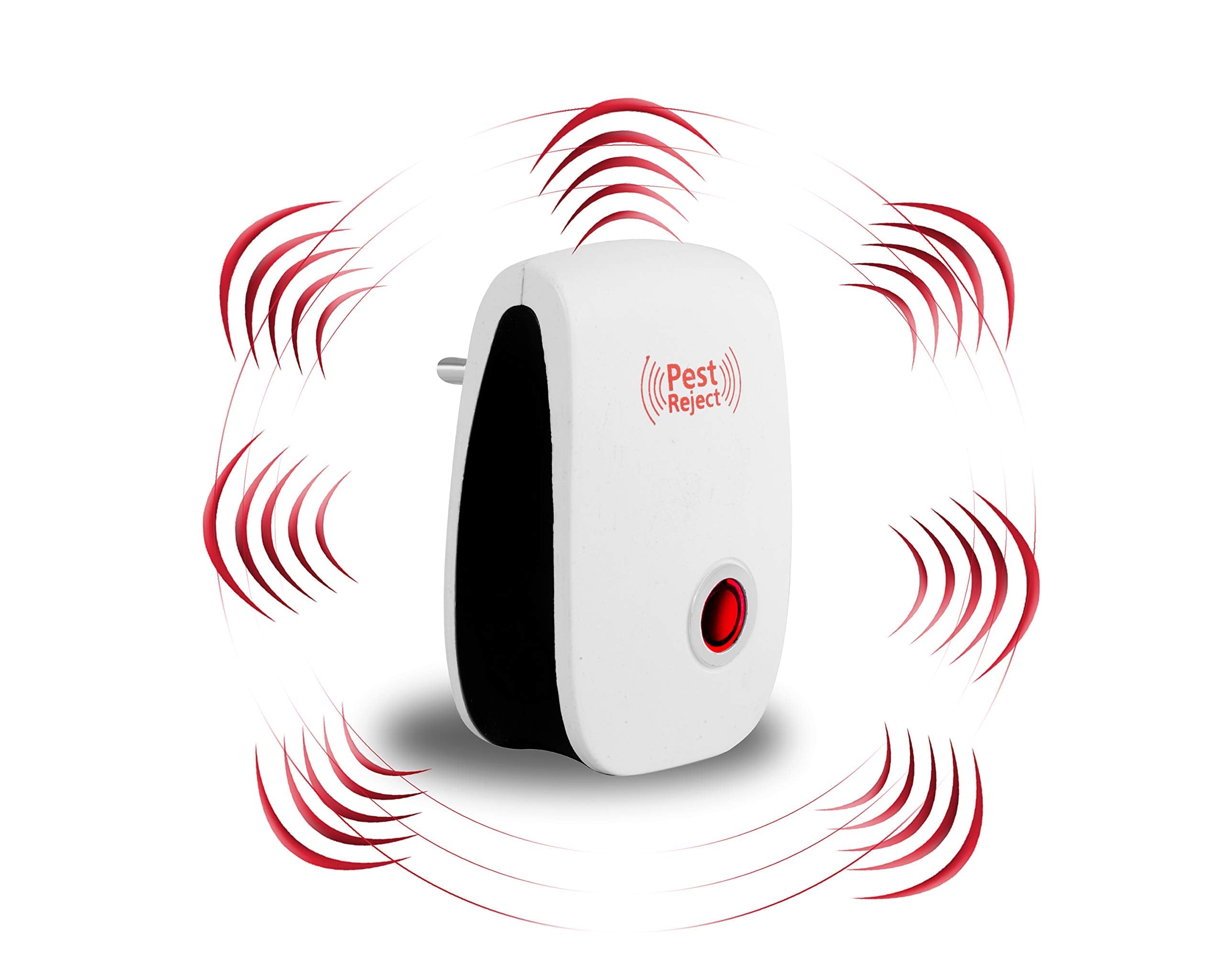 GiftockPEST REJECT Ultrasonic Pest Repeller to Repel Rats, Cockroach, Mosquito, Home Pest and Rodent Repelling Aid for Mosquito, Cockroaches, Ants Spider Insect Pest Control Electric Pest Repelling (White)