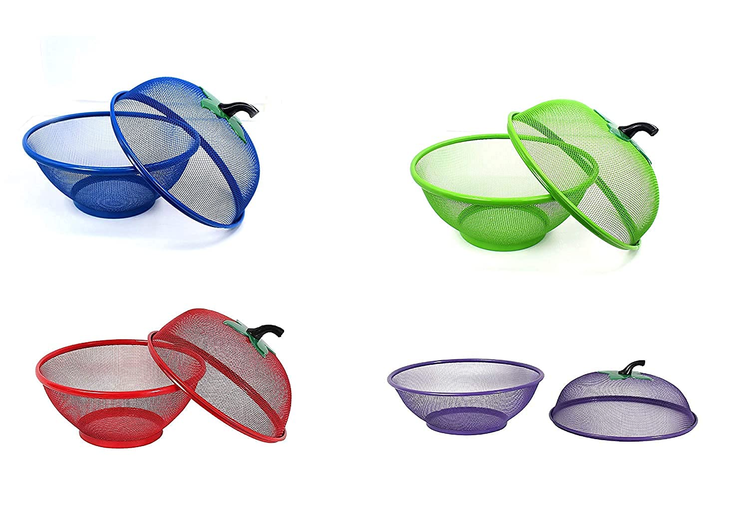 Giftock Enterprise Apple Shape Net Fruits & Vegetables Basket for Kitchen, Fruit Basket with Net Cover, Fruit and Vegetable Stand Basket, Fruit Net Cover (Multi Colour)