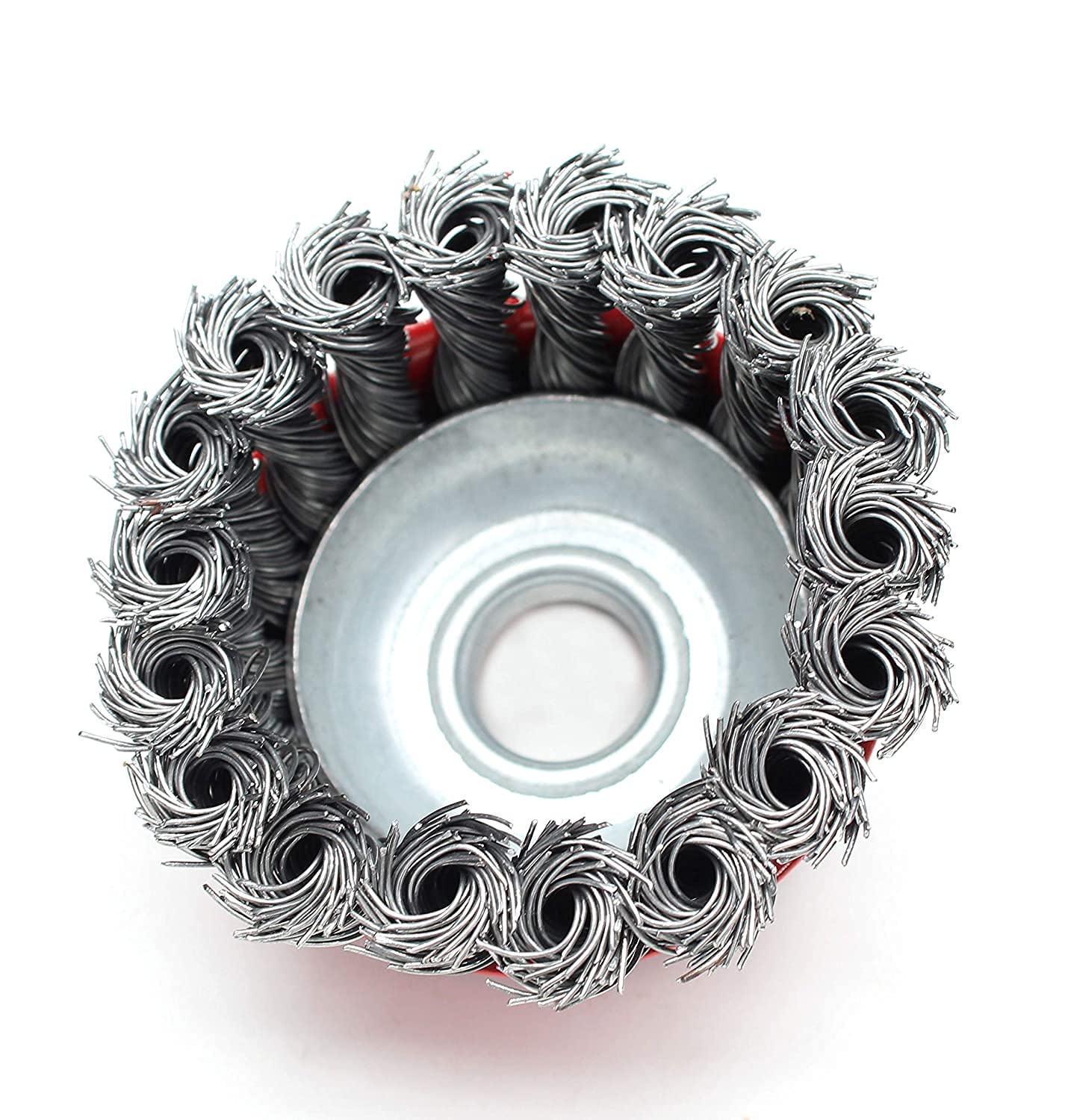 Giftock Wire Wheel Cup Brush Twisted Cup Brush for Removing Rust, Paint, Polishing