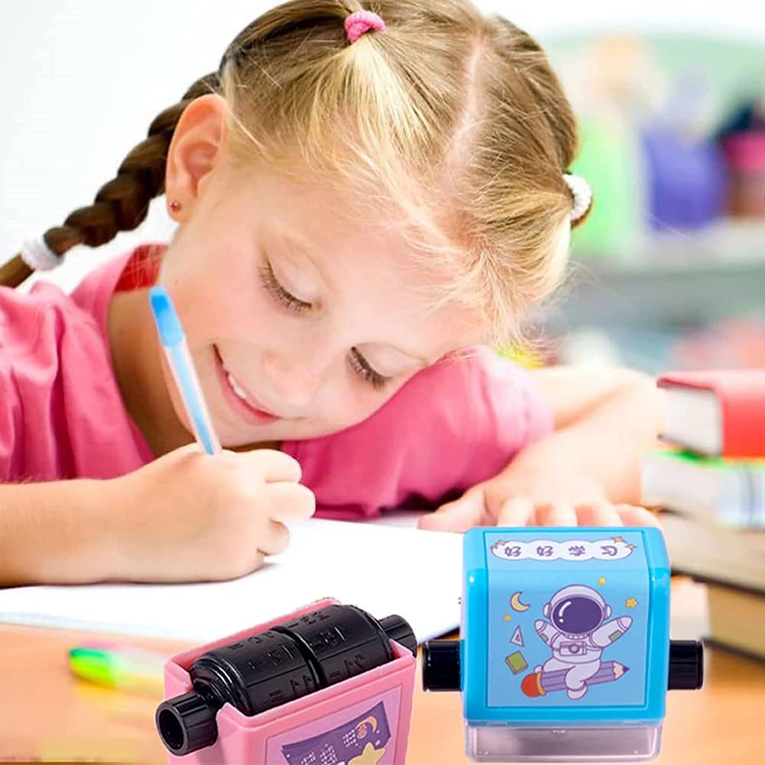 Giftock Smart Number Rolling Maths Stamps for Kids, Multiplication Maths Roller Stamp, Smart Math Roller 100 Learning Toy for Preschool, Stamp Art for Kids (Pack of 1- Multicolor)(Multiplication)