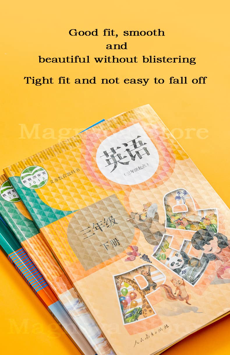 Giftock Transparent Paper Sticker Book Cover Film Clear Matte for Craft 30 Pcs,Waterproof School Textbook Protective Case Cover Can Be Cut Self-Adhesive Book Cover Paper Sticker Book Film