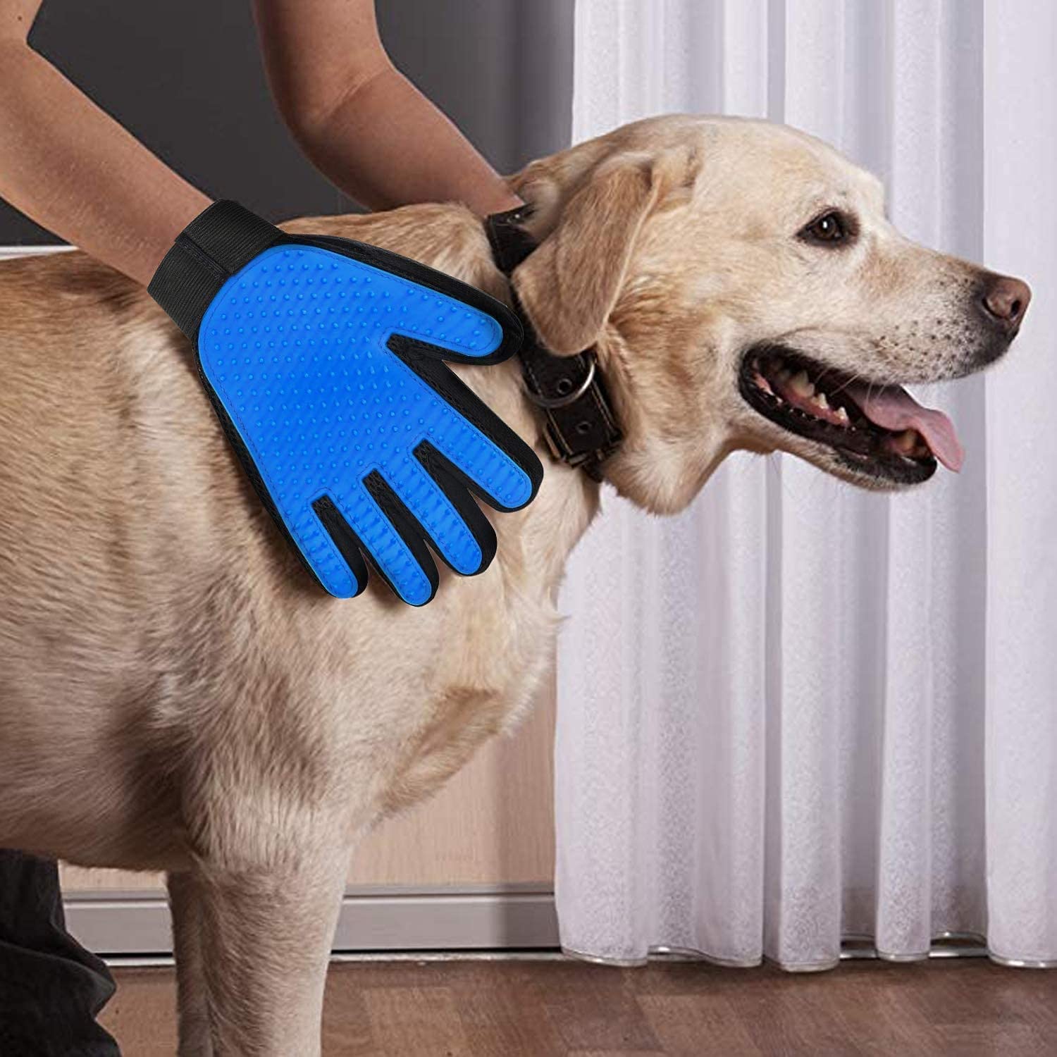 Giftock DOG CLEANER GLOVES | Deshedding Pet Grooming Washing Gloves for Dogs and Cats Hair Remover Brush Gloves | Dog, Cat Bathing Scrubber Gloves
