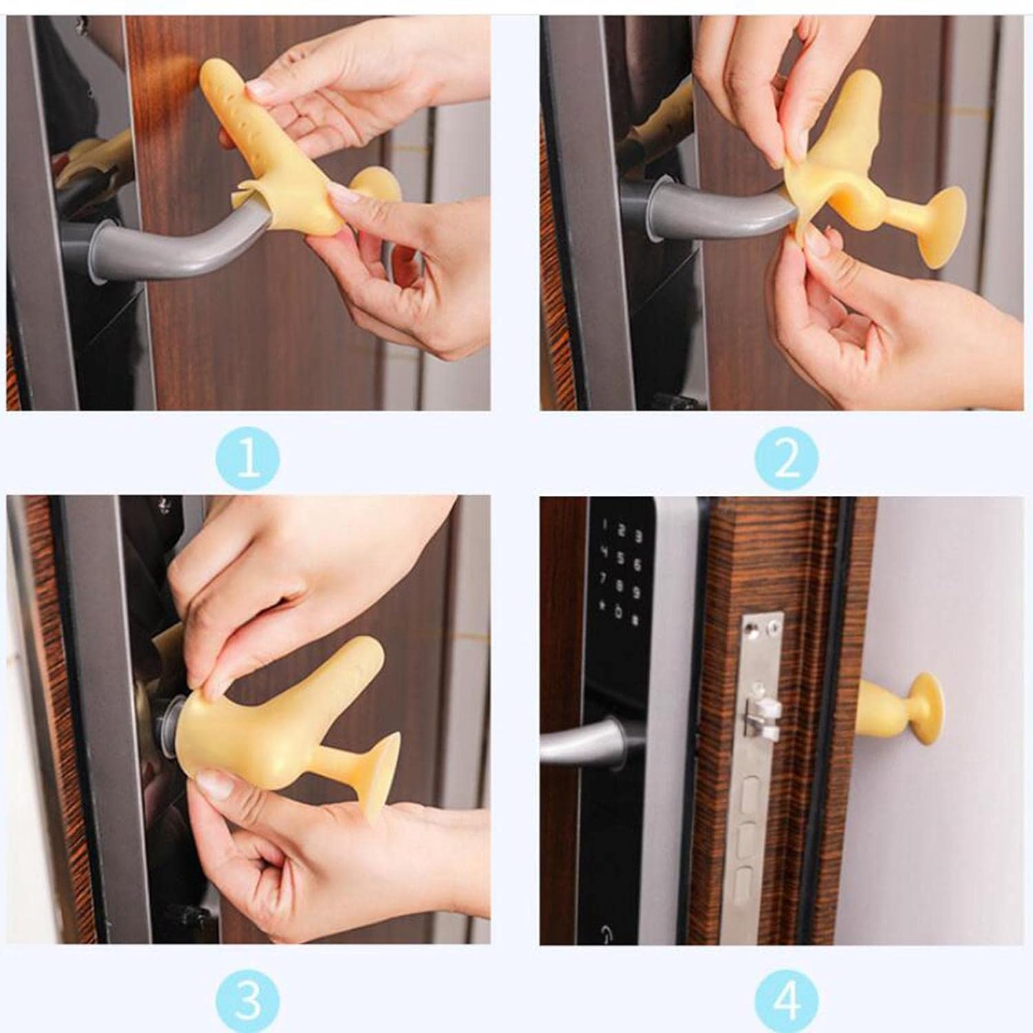 Giftock Home Baby Room Door Handle Stop Guard Protective Doorknob Cover Décor