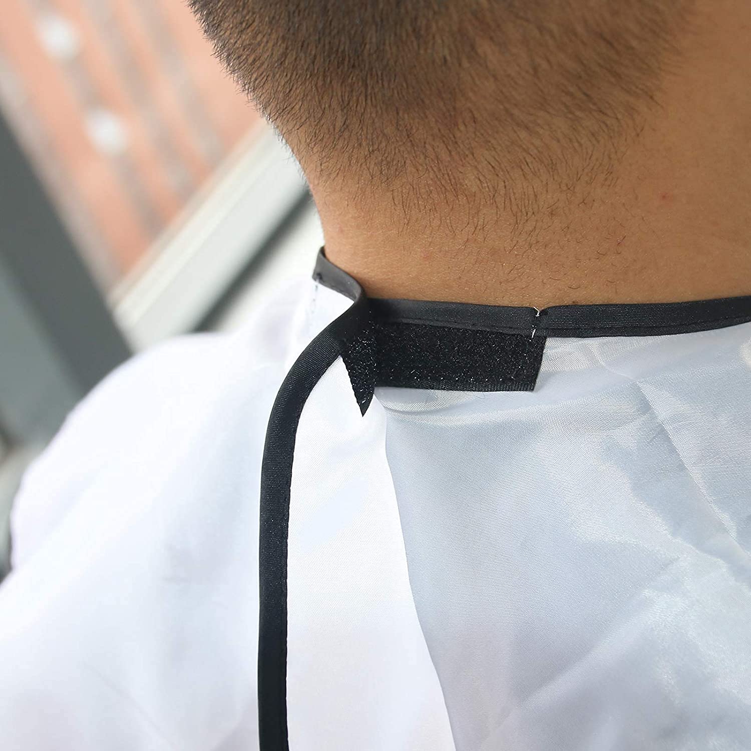 Giftock Beard Bib Apron Beard Catcher for Shaving and Trimming, Grooming Cape Apron Catcher, Non-Stick Beard Cape Shaving Cloth, Best Beard Trimming Gift for Men - White