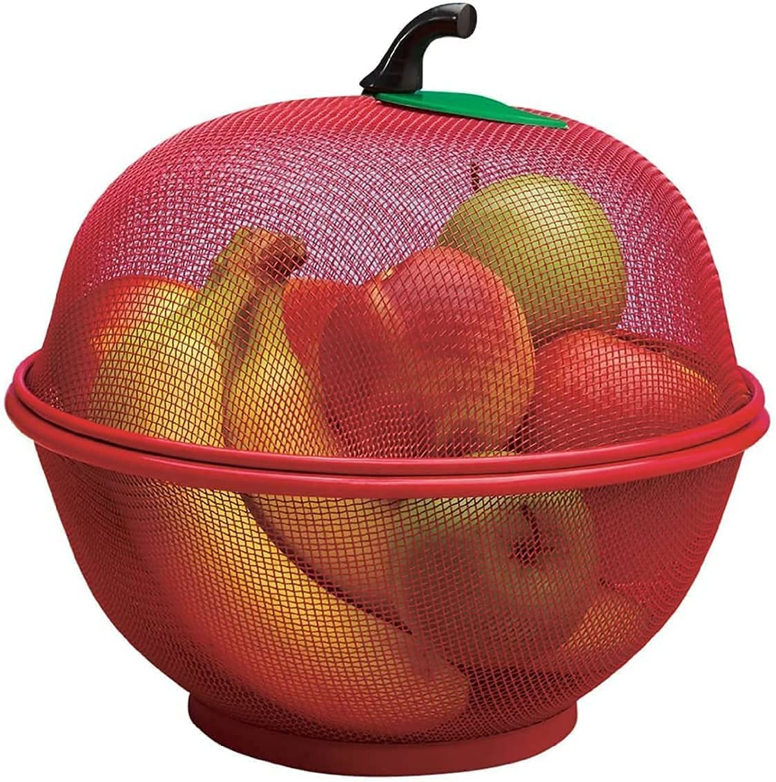 Giftock Enterprise Apple Shape Net Fruits & Vegetables Basket for Kitchen, Fruit Basket with Net Cover, Fruit and Vegetable Stand Basket, Fruit Net Cover (Multi Colour)