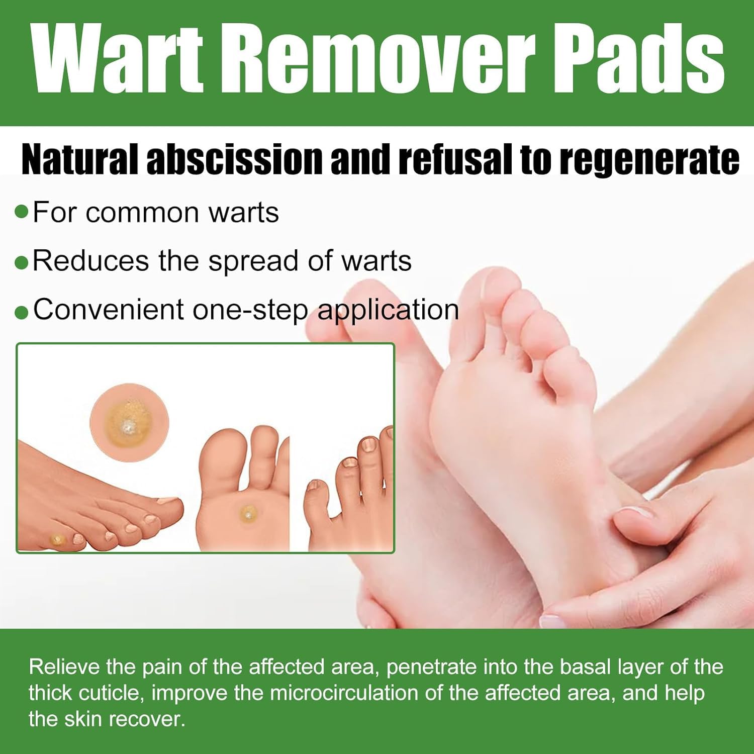 Giftock Foot Corn Removers Plaster with Hole,for Feet,Wart Remover, Wart Removal Plasters Pad,Feet Callus Remove, Soften Skin Cutin Sticker Cure Toe Protector, Relief Pain Removal Warts Plaster 24 Pcs/Box