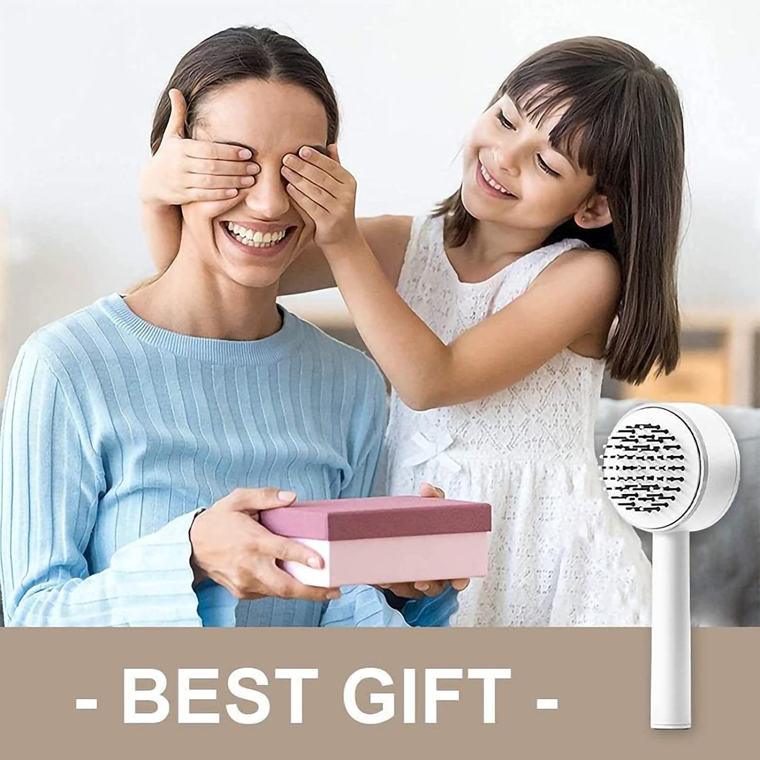 Giftock Airbag Massage Comb, 3D Air Cushion Massager Brush, Self Cleaning HairBrush, Original Detangler Self Cleaning Hair Brush, Massage Brush Hair Combs for Men and Women