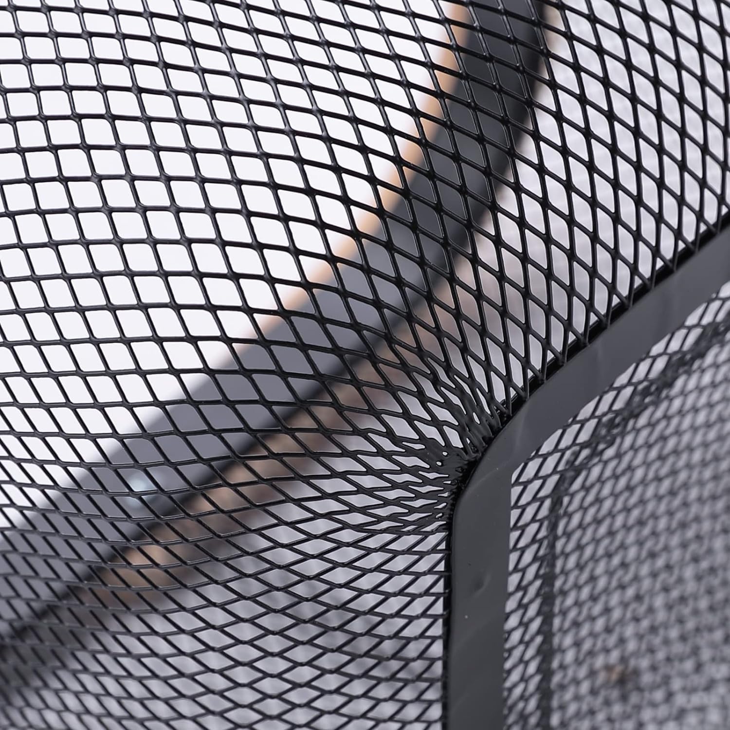Giftock Metal Wire Basket With Handle|Storage Basket Fot Fruits, Books|Mesh Open Storage Bin|Storage Organizer