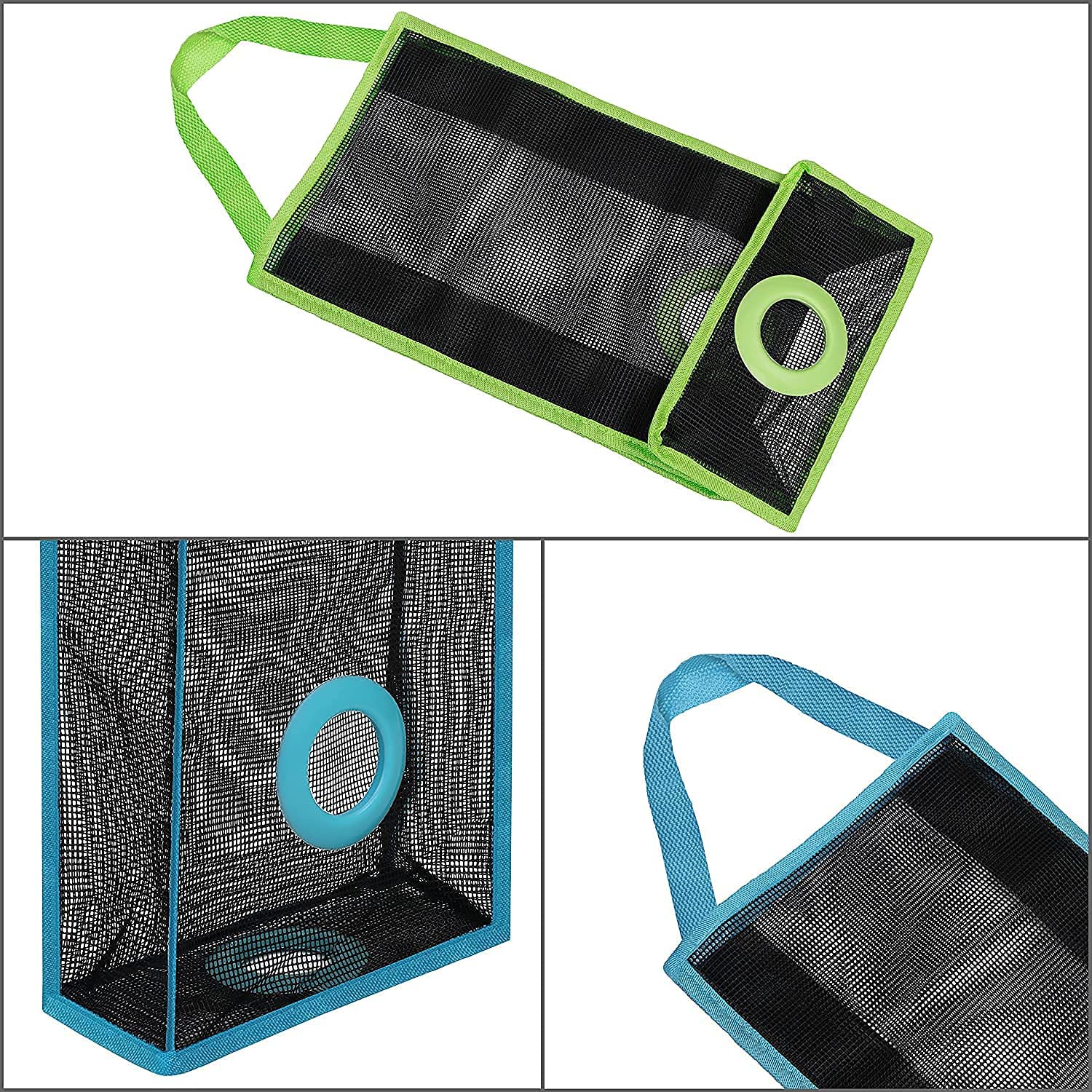 Giftock Wall Hanging Garbage Bags Recycle Breathable Storage Polythene Garbage Bags Kitchen Organizer Plastic Wall Mounted Rubbish Bag Container