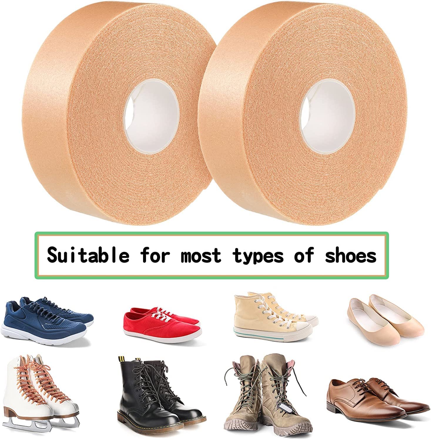 Giftock Import Export Waterproof Foot Care Sticker Heel Grip Tape Foot Care Protector Anti Slip Feet Pad Adhesive Heel Insole Cushion Shoe Tape for Skin Tape Bandages (Pack Of 1)