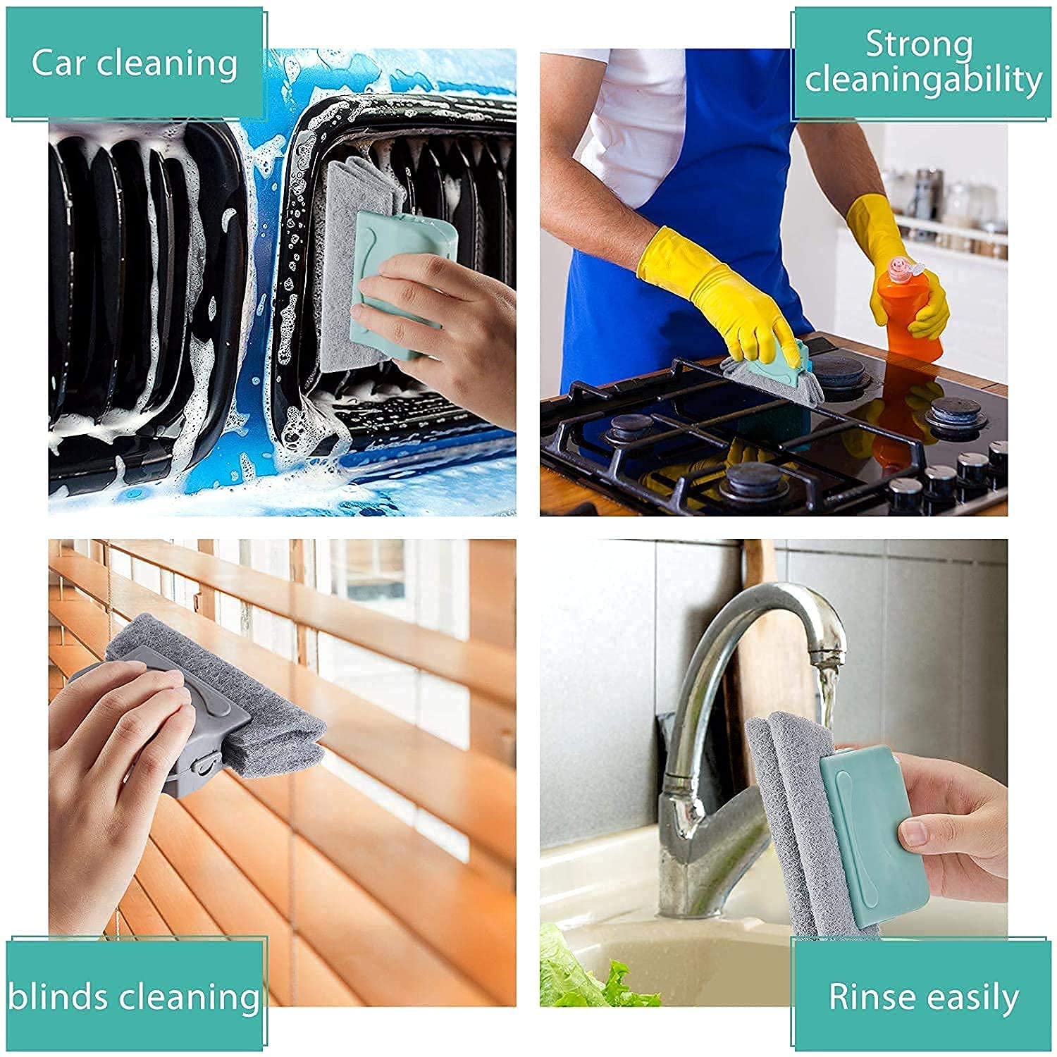 Giftock Double Combo Of Window Groove Frame Cleaning Brush& Dust Cleaning Brush For Window Slot Keyboard With Mini Dustpan Door Track Cleaning Tool For All Corners Edges Gaps( Multicolour) pack of 2