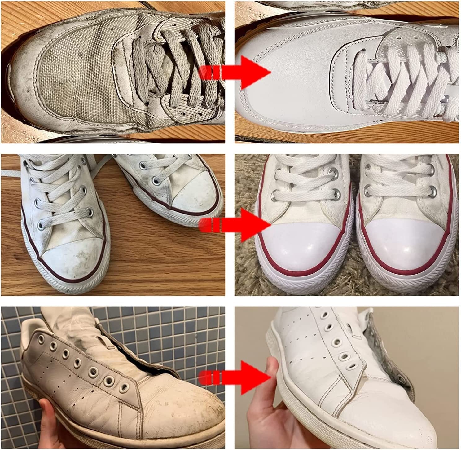 Giftock White Shoe Cleaning Cream | Sneaker Stain Cleaning Cream | Sneaker Stain Remover Cream, Simple and Fast, Shoe Whitening Cleansing Tool, Whitening and Yellowing Maintenance for White Shoes, Leather, Sports Shoes, Leather Bags, Car Interiors
