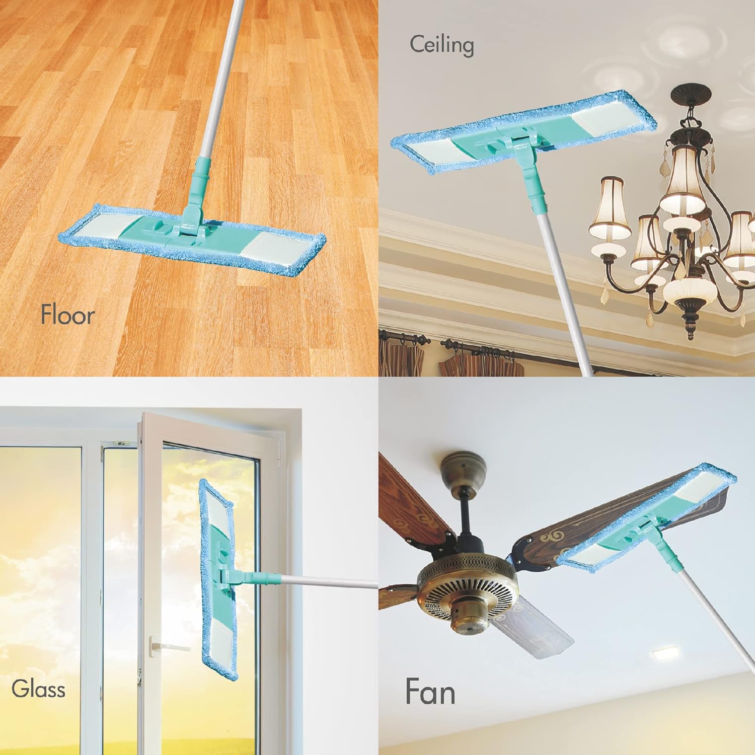 Giftock By Milton Microfiber Flat Mopwet & Dry Cleaning
