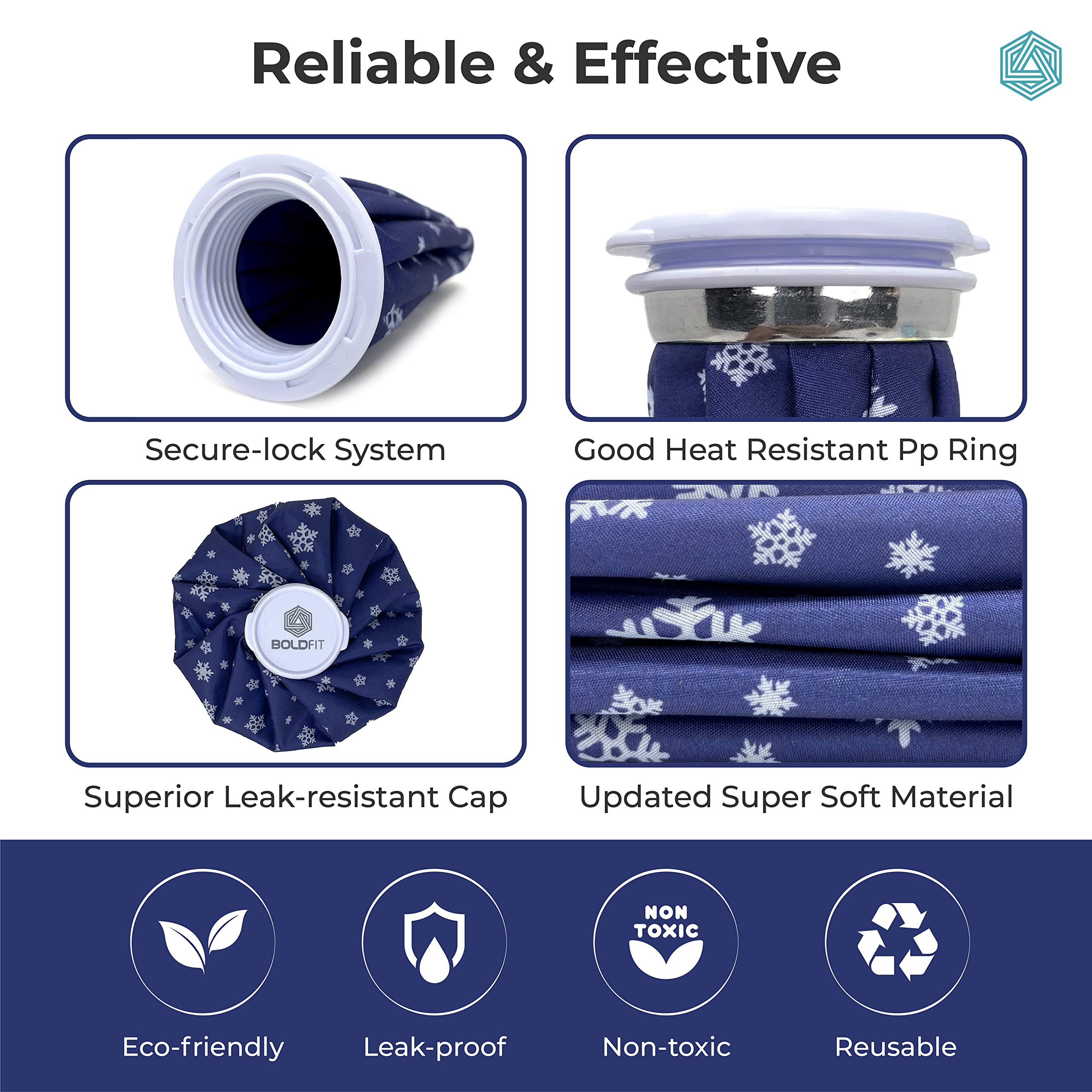 Giftock Ice bag for Pain Relief Cold - Ice Pack Bag for Pain Relief - Cold Water Bag for Pain Relief, Injuries, and Cold Therapy (9 Inch)