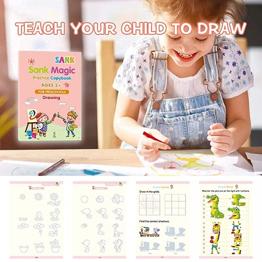 Chepaerzone Magic Book Buy 1 set & Get 1 set FREE!!! ( 8 Book + 20 Refill+2 Pen+2 Grip )