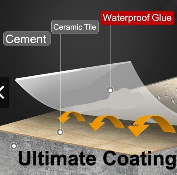 Transparent Waterproof Glue 300g with Brush, Leakage Protection Outdoor Bathroom Wall Tile Window Roof, Anti-Leakage Agent, sealant glue, Roof Sealant Waterproof Gel (Pack of 1)