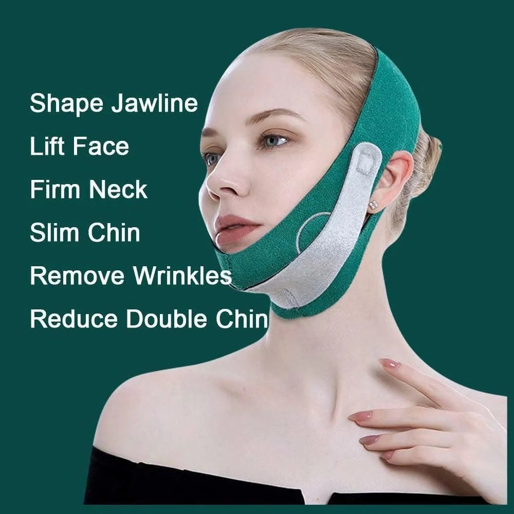 V Line Face Shaper Women Chin Cheek Lift Up Belt Face Lifting Belt Elastic Face Slimming