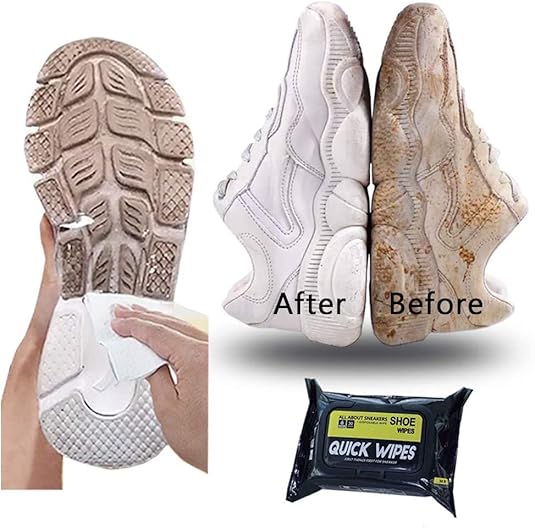 Shoe Cleaner Wipes Portable Sneakers Cleaner Shoe Wipes Quickly Remove Dirt & Stains, Cleaning Kit for Most Footwear