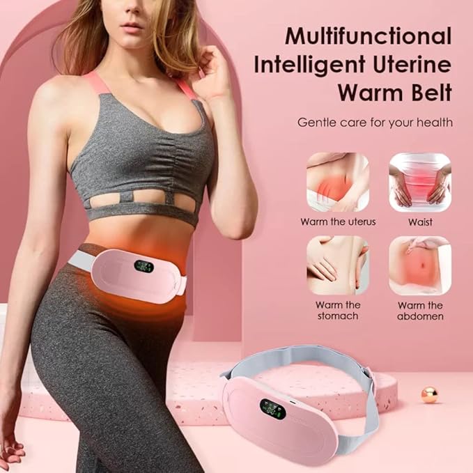 Period Cramp Relief Massager With Heating Pad For Back Pain|Cramp free- Period Cramp Relief Heater & Massager