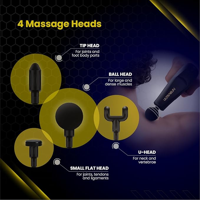 UltraCare PRO Ultragun Massage Gun For Full Body Relaxation|Deep Tissue Percussion Massager Machine For Muscle