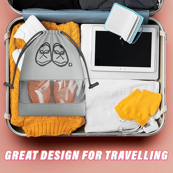 Shoe Cover/String Bag Organizer|Shoe Print & Non Woven Material
