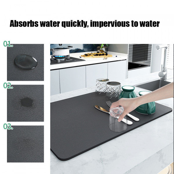 Giftock Kitchen Dish Drying Water Absorb Drain Mats BUY 1 GET 1 FREE (2 FOR 699)