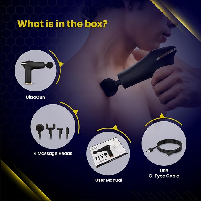 UltraCare PRO Ultragun Massage Gun For Full Body Relaxation|Deep Tissue Percussion Massager Machine For Muscle