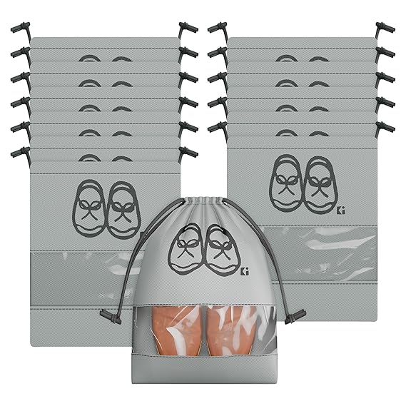 Shoe Cover/String Bag Organizer|Shoe Print & Non Woven Material