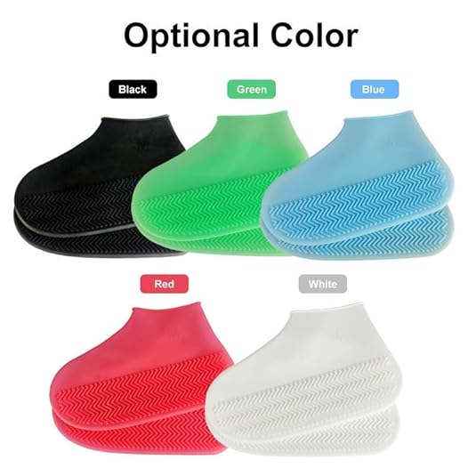 Foldable Overshoes Reusable Water Sand Rain Protective Silicone Shoe Covers for Man and Woman -