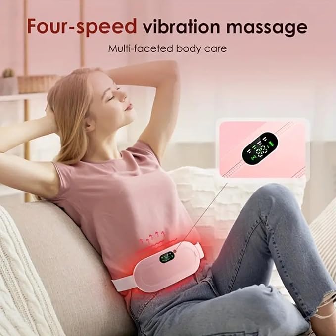 Period Cramp Relief Massager With Heating Pad For Back Pain|Cramp free- Period Cramp Relief Heater & Massager