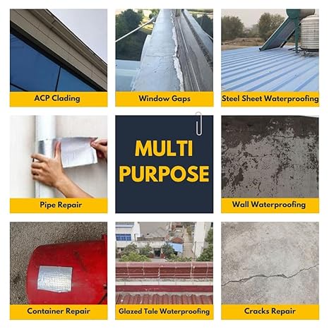 Transparent Waterproof Glue 300g with Brush, Leakage Protection Outdoor Bathroom Wall Tile Window Roof, Anti-Leakage Agent, sealant glue, Roof Sealant Waterproof Gel (Pack of 1)