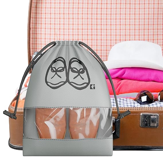 Shoe Cover/String Bag Organizer|Shoe Print & Non Woven Material
