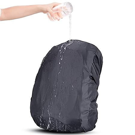 Nylon Bag Cover for Laptop & School Bags, Stretchable Elastic for Perfect Fitting with Buckle Strap, Compact & Portable for Hiking, Camping & Biking